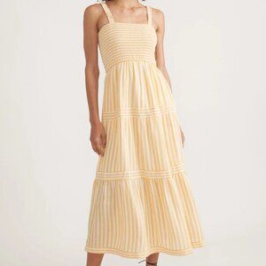 Marine Layer - Selene Maxi Dress in Yellow Stripe